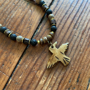 Thunderbird Warrior Necklace | Primitive Handcrafter Necklace| Tribal Style