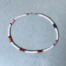 Load image into Gallery viewer, Island Waves Puka Shell Necklace – Pastel Rainbow Colors Beach Shell Choker
