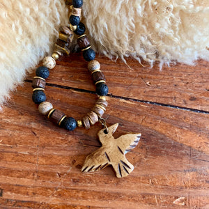 Thunderbird Warrior Necklace | Primitive Handcrafter Necklace| Tribal Style