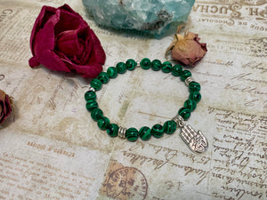 Guardian Spirit – Hamsa & Malachite Protection Bracelet