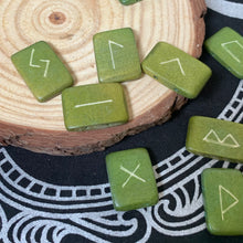 Load image into Gallery viewer, Viking Rune Set – Elder Futhark Runes for Norse Divination &amp; Pagan Gifts
