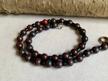 Load image into Gallery viewer, Brecciated Jasper Necklace Real Stone Mens Primitive Jewelry, Men's Tribal Necklace, Rustic Choker for Men
