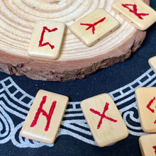 Load image into Gallery viewer, Viking Rune Set, Elder Futhark Runes, Pocket Rune Set, Norse, Pagan, Divination
