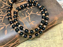 Load image into Gallery viewer, Primitive Obsidian Warrior Necklace |Real Stone Men&#39;s Jewelry
