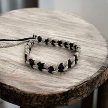 Load image into Gallery viewer, Saltwater Drift – Minimalist Twisted Hemp Bracelet
