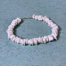 Load image into Gallery viewer, White Puka Shell Bracelet – Handmade Surfer Beach Jewelry for Men &amp; Women
