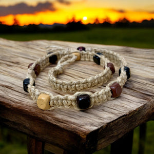 Wide Hemp Necklace – Handcrafted Earthy Accessory