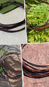 Minimalist Leather Necklace – Adjustable Cord for Men or Women