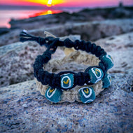 Thick Hemp Bracelet African Trade Beads
