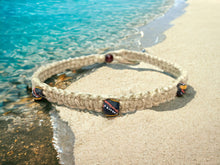 Load image into Gallery viewer, Surfer Phatty Thick Hemp Necklace African Trade Beads from Ghana
