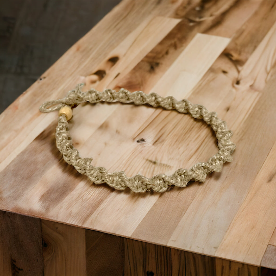 Surfer Phatty Thick Hemp Necklace Twist