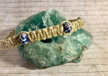 Load image into Gallery viewer, Phatty Thick Hemp Bracelet African Trade Beads
