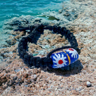 African Trade Beads Hemp Bracelet