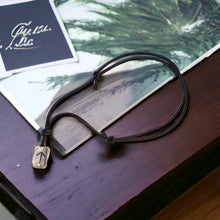 Load image into Gallery viewer, Rune Tiwaz Necklace Leather Warrior Talisman

