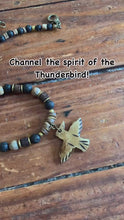 Load and play video in Gallery viewer, Thunderbird Warrior Necklace | Primitive Handcrafter Necklace| Tribal Style
