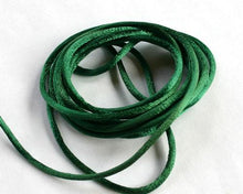 Load image into Gallery viewer, 1.5mm Satin Cord Dark Green - sunnybeachjewelry
