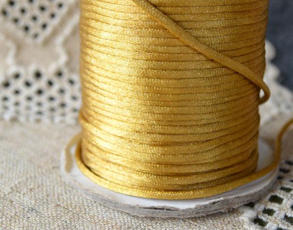 1.5mm Satin Cord Gold - sunnybeachjewelry