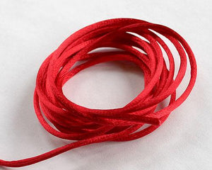 1.5mm Satin Cord Red - sunnybeachjewelry