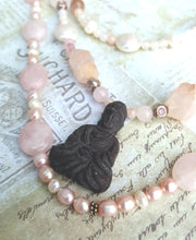Load image into Gallery viewer, Bohemian Rose Buddha Necklace

