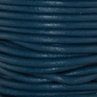 Load image into Gallery viewer, Leather Cord Iris Blue Round 1mm 1.5mm 2mm 3mm - 1 meter

