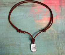 Load image into Gallery viewer, Ancient Libra Zodiac Sign Leather Necklace Astrology Gift - sunnybeachjewelry
