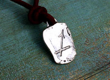 Load image into Gallery viewer, Ancient Sagittarius Zodiac Sign Leather Necklace Astrology Gift - sunnybeachjewelry
