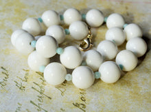 Load image into Gallery viewer, Elegant White Malay Jade Amazonite Necklace
