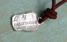 Load image into Gallery viewer, Ancient Saggitarius Zodiac Sign Leather Necklace Astrology Gift - sunnybeachjewelry
