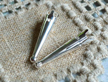 Load image into Gallery viewer, Bolo Tips Silver Brass 33x7mm Bolo Cord Ends Tip Findings - sunnybeachjewelry

