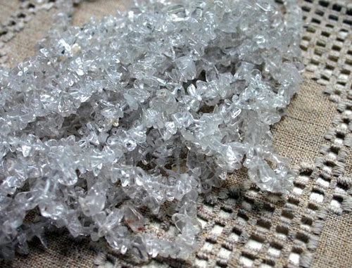 Crystal Quartz Natural Gemstone Beads Medium Chips - sunnybeachjewelry