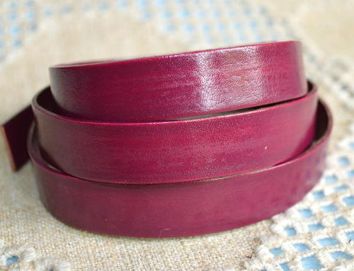 Flat Leather Strap Cyclaman 10mm  - 1 meter - sunnybeachjewelry
