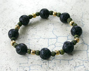 Hecate Collection Black Lava Mala Bracelet - sunnybeachjewelry
