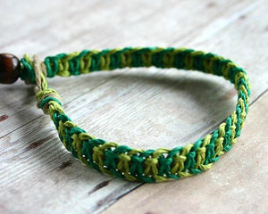 Hemp Bracelet Natural Hemp Unisex Flat Multicolored - sunnybeachjewelry