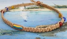 Load image into Gallery viewer, Hemp Bracelet with Venezuela Flag Beads - sunnybeachjewelry
