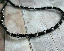 Load image into Gallery viewer, Hemp Necklace Black with Metal Beach Jewelry - sunnybeachjewelry
