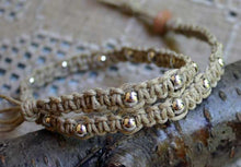 Load image into Gallery viewer, Hemp Necklace Natural with Metal Beach Jewelry - sunnybeachjewelry
