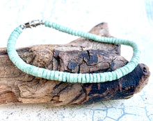 Load image into Gallery viewer, Surfer Puka Shell Bracelet Seaweed Green
