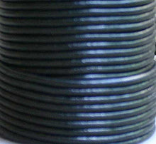 Load image into Gallery viewer, Leather Cord Black Round 1mm 1.5mm 2mm 3mm - 1 meter - sunnybeachjewelry
