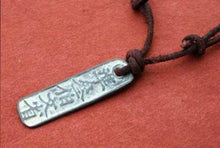 Load image into Gallery viewer, Leather Necklace With Chinese Coin Pendant - sunnybeachjewelry
