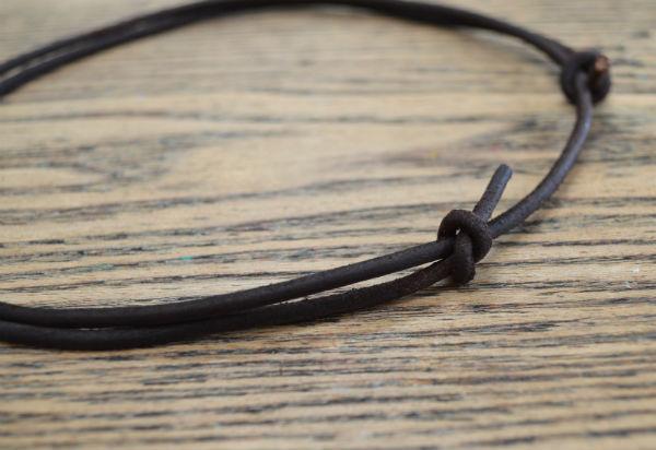 Leather Surfer Necklace Brown or Black - sunnybeachjewelry