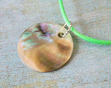 Load image into Gallery viewer, Leather Surfer Necklace With Paua Shell - sunnybeachjewelry
