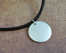 Load image into Gallery viewer, Pisces Zodiac Sign Leather Necklace Astrology Gift - sunnybeachjewelry
