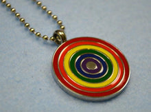 Load image into Gallery viewer, Rainbow Necklace With Stainless Steel Pride Pendant - sunnybeachjewelry
