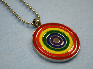 Rainbow Necklace With Stainless Steel Pride Pendant - sunnybeachjewelry